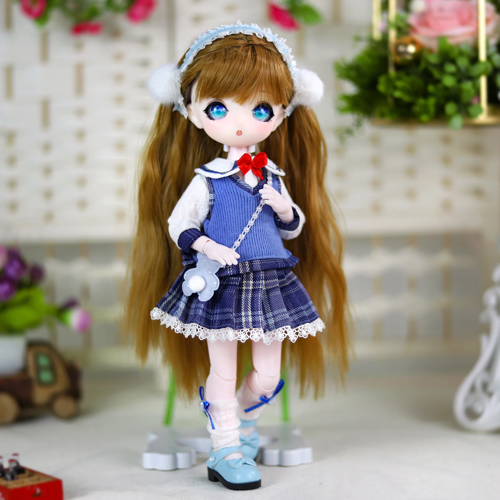 드림 페어리 1/6 28cm BJD 리틀 엔젤 바디, 1 세대 매치 헤드, 풀 세트, 의류 및 신발 포함, 여아용 장난감 인형