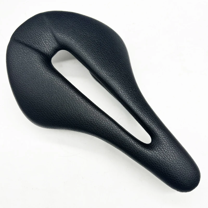 TS002 Full Carbon Fiber Brown Black Road Mountain Bike Hollow Soft Bicycle Saddle