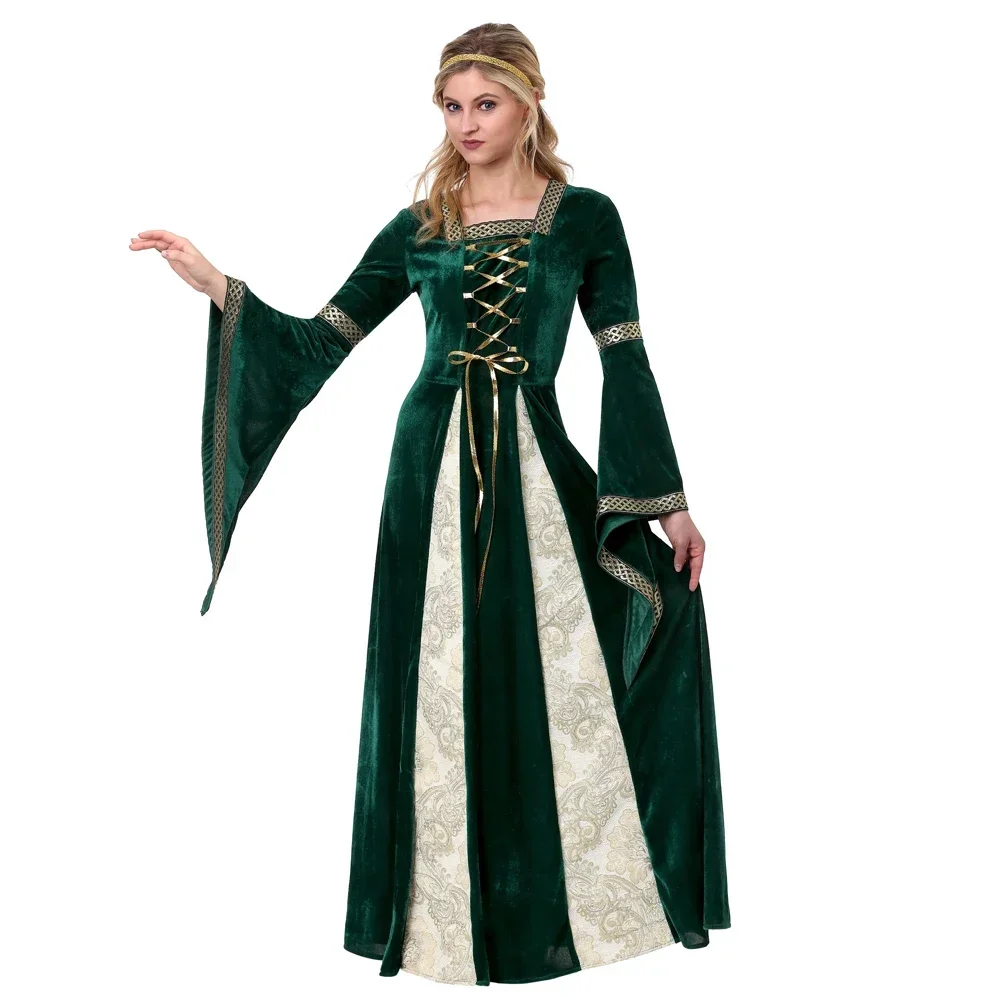 Cosplay Medieval Palace Princess Dress Adults Vintage Evening Gown For Women Sexy Party Halloween Costume