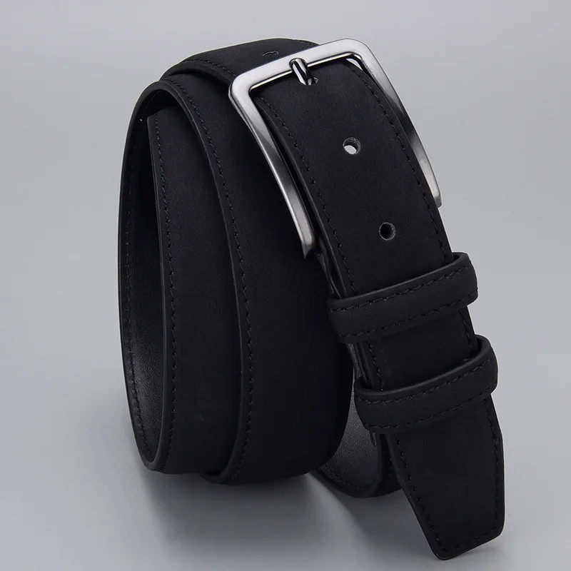 Leisure  Vintage Mens PU Leather Belts Luxury Famous Brand Designer Male Strap Black Belts For Men Jean Pants Waistband