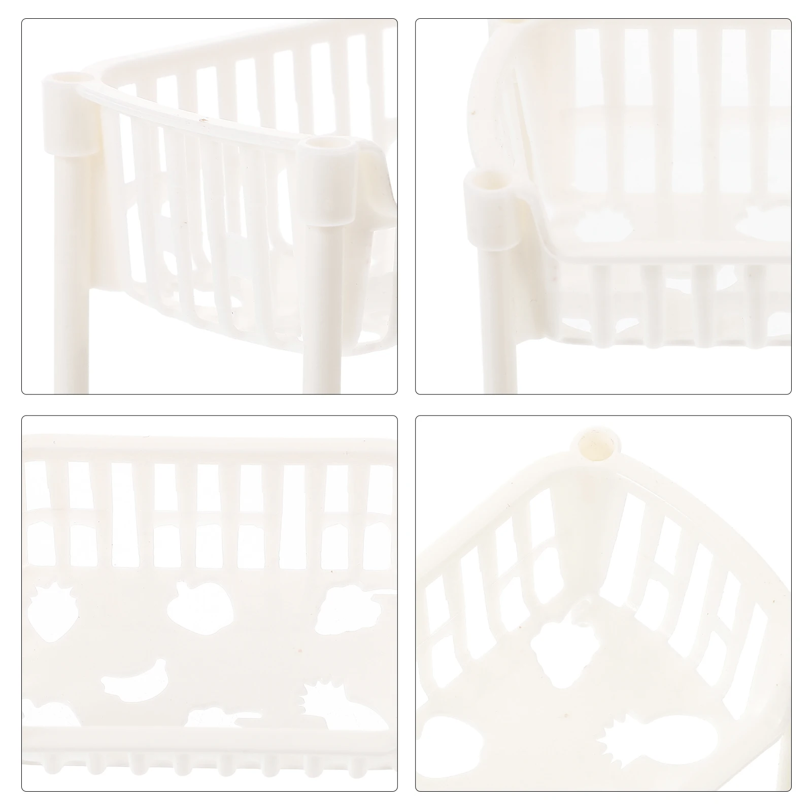 

10pcs Miniature Storage Shelf Rack Mini Kitchen Vegetable Fruit Beverage Stand For House Decor Mini Furniture Accessory