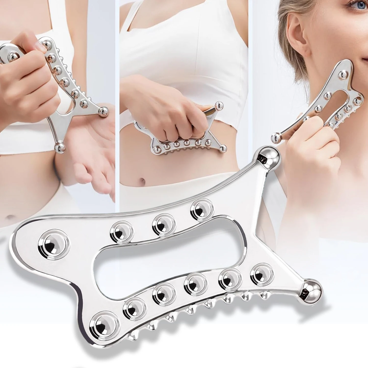 

Инструмент Гуа Ша из нержавеющей стали, лимфодренажные инструменты для моделирования тела для Maderoterapy, массажный инструмент для триггерной точки мышц