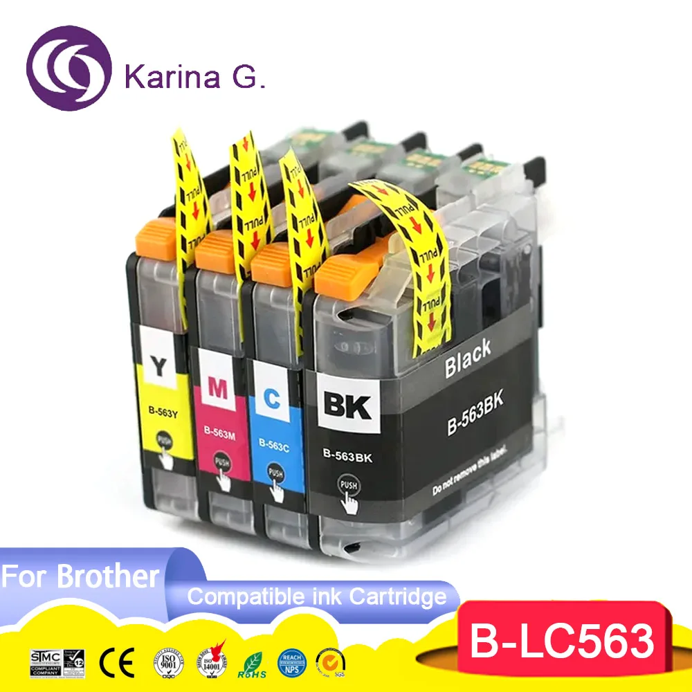 Compatible Ink Cartridge for LC563 LC563BK LC563C LC563M LC563Y Suit for brother MFC-J2310/J2510/J3520/J3720 Printer