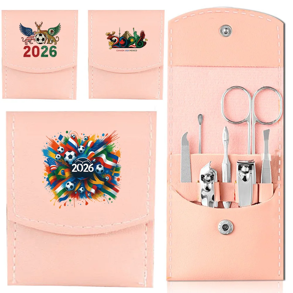 

7 Pcs Manicure Set Stainless Steel Nail Clipper Kit With Case Portable Travel Grooming Kit For Women & Girls World 2026 Pattern