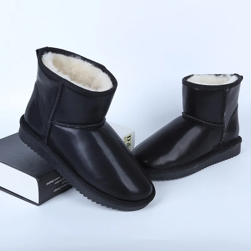 

Mens Winter Waterproof Snow Boots High Mid Short Thick Plush Warm Wool Shoes Dad Shoes For Cold Weather Wear