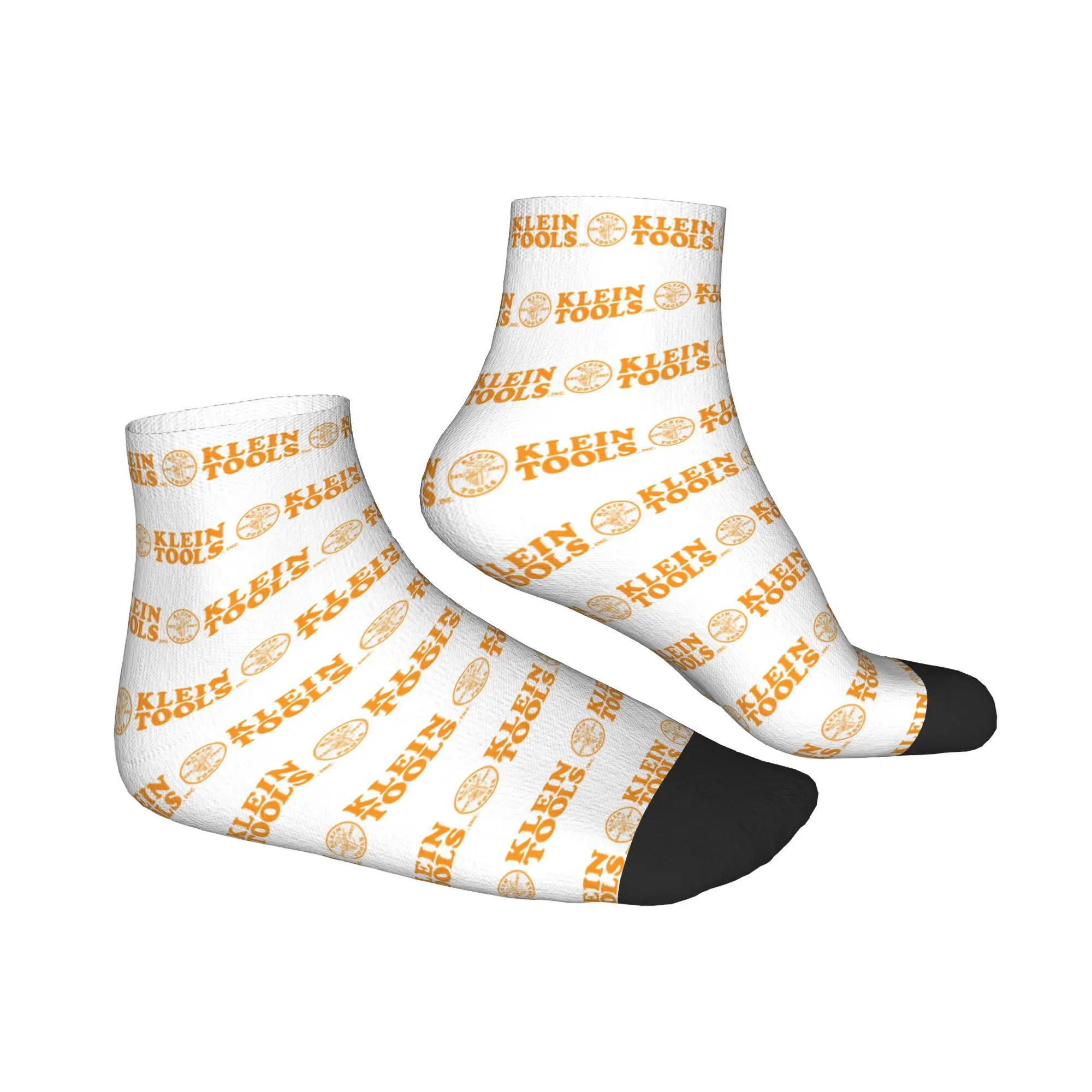 オールシーズン クラインツールズ - エスト 1857 ロゴ (オレンジ) ソックス 原宿 スポーツ ミドルチューブソックス ソフト ファッション ストッキング メンズ レディース