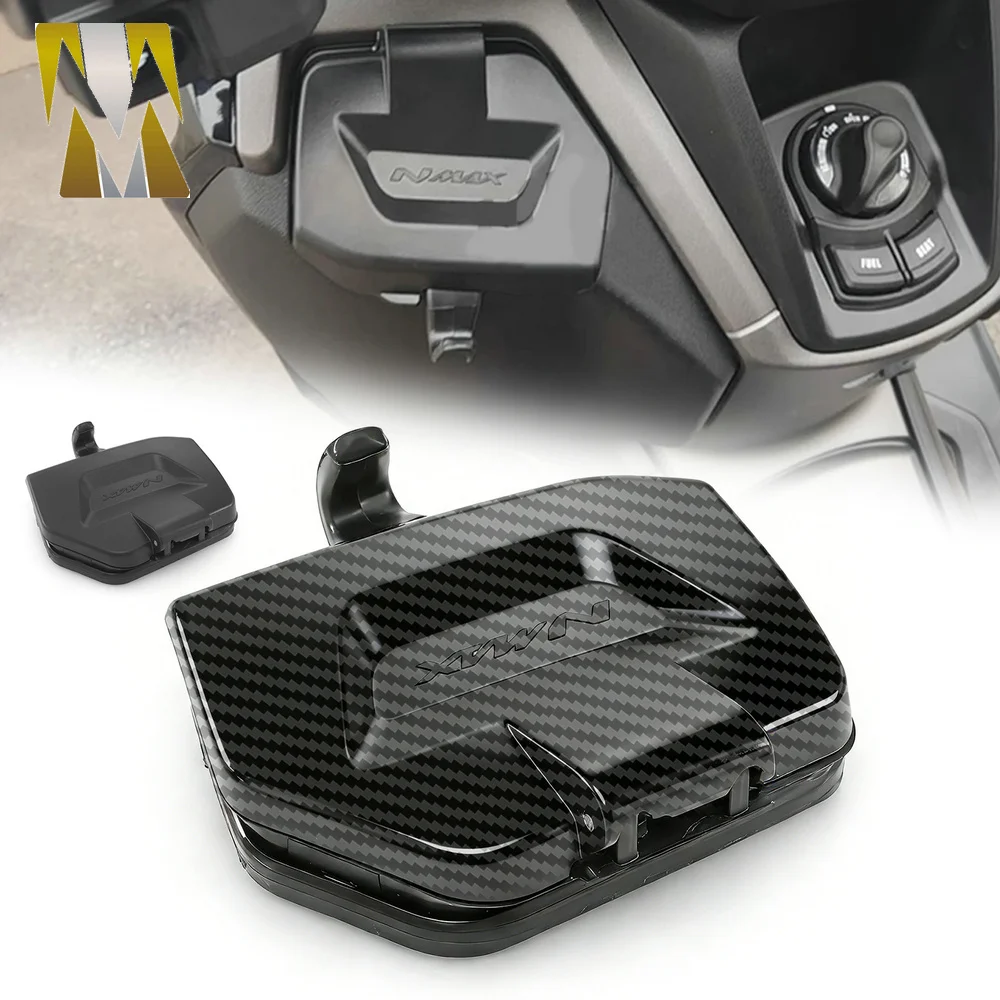 

Compatible with Yamaha NMAX125 155 2025 2026 Motorcycle ABS Accessories Tool Box Storage Cover Lid Side Pocket Waterproof Cover