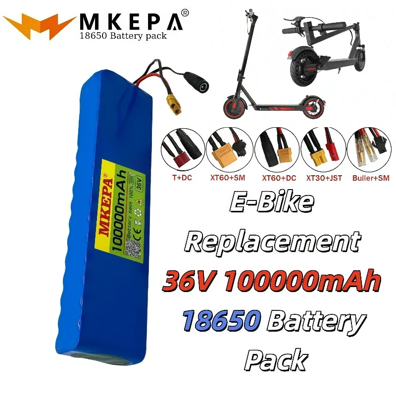 18650 Lithium Battery Pack 10S3P 36V 30000mAh High Capacity Power Battery For M365 E-Scooter