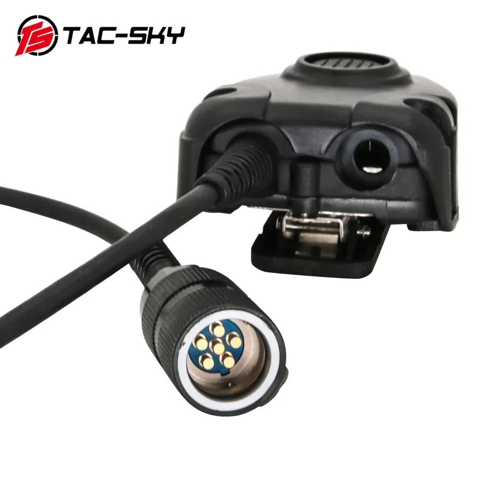 TAC-SKY tactical airsoft headset PRC152\148 simulation box compatible with PELTO 6-pin PTT adapter