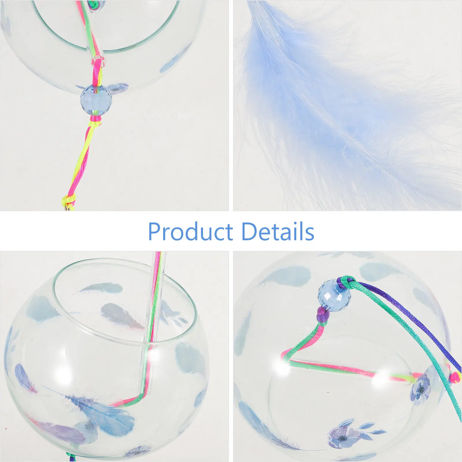 Japanese Style Glass Wind Chime Pendant Decorative Hanging Wind Bell Home Garden Balcony Window Decor Clear Sweet Sound