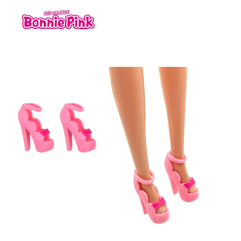 BONNIEPINK 9 set doll shoes for 1/6 Doll 11.5 Inch Dolls High Quality BJD doll shoes Fashion Design for BJD Dolls