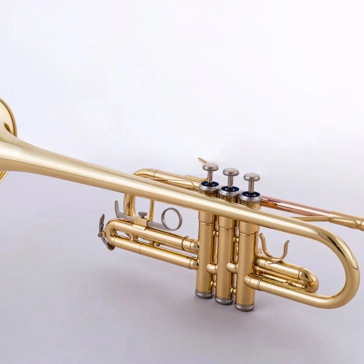 

High quality C key professional trumpet phosphor bronze gold-plated jazz instrument professional-grade tone Trumpet three tone