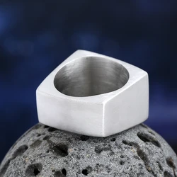 2024 New 316L Stainless Steel Good Polished Geometric Ring For Man Women Fashion Jewelry us size 7 to 13 Trendy Anel