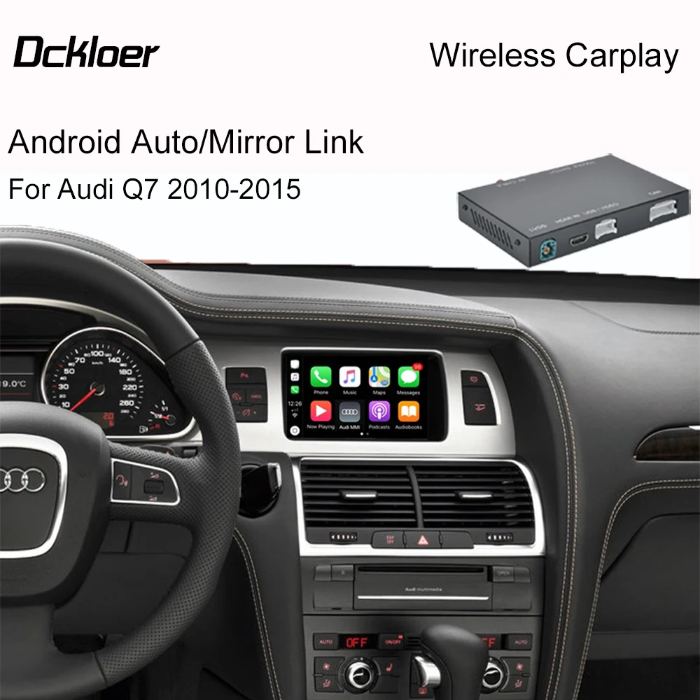 

Wireless Apple CarPlay Interface For Audi Q7 2010-2015 With Mirror Link AirPlay Car Play Android Auto Functions