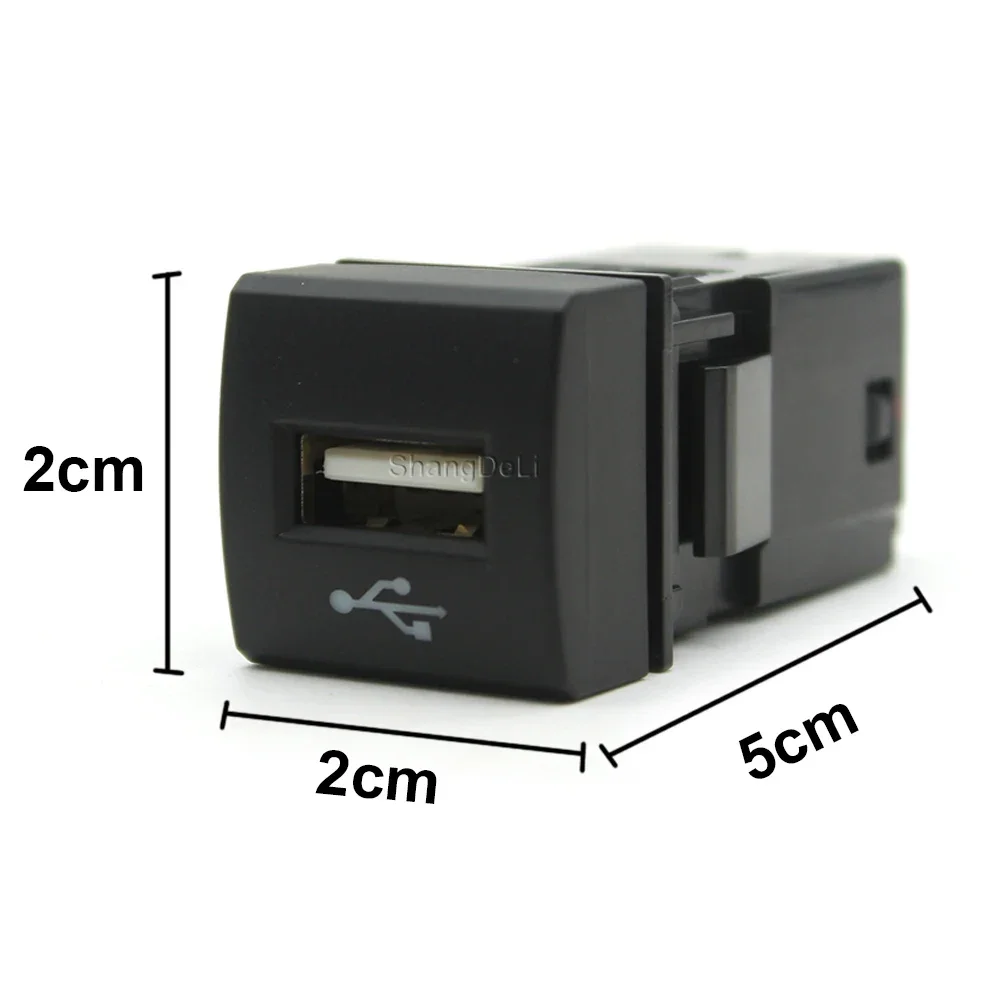 Car USB Input Adapter Audio Radio u-disk flash Socket Interface Cable For Toyota Camry Corolla Rav4 Land Cruiser Prado 2018-2020