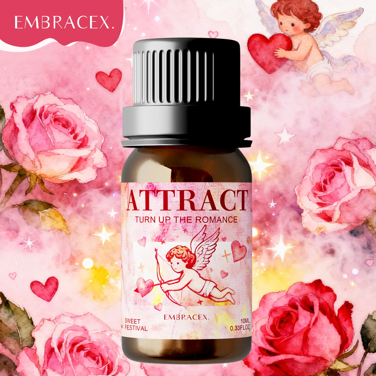 

10 мл массажные масла с эфирным маслом для увлажнителя свечи, романтическое эфирное масло, духи - подарок на день Святого Валентина для нее/Him