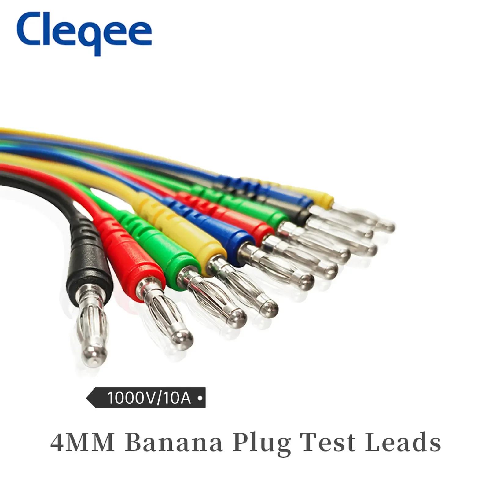 Cleqee P1043B Series Multimeter Test Leads Kit 4mm Banana Plug Safety Piercing Probe Needle Alligator Clips Automotive Tool Set