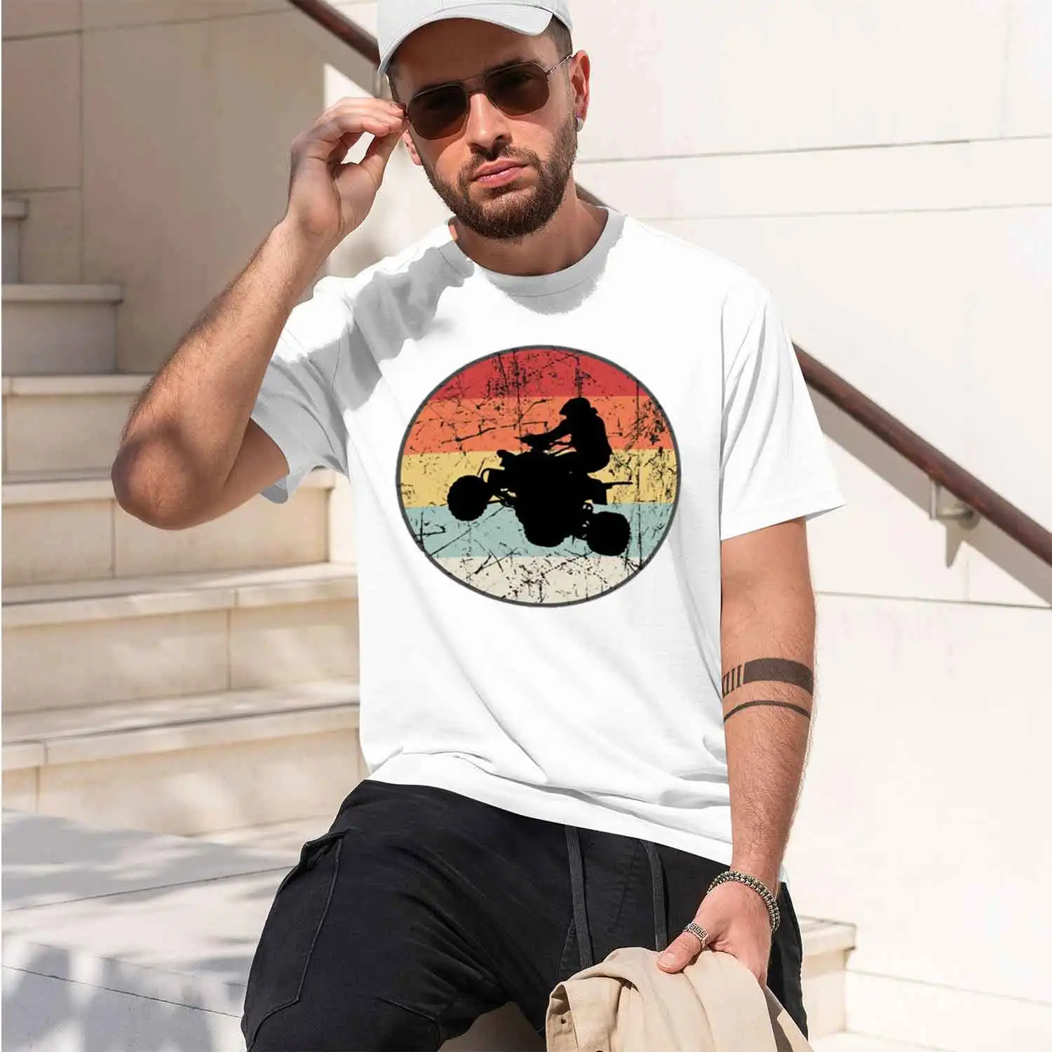Vintage Off Road Outor Racer T shirt ATV Offroad Motor T-shirt Quad Motorcycle tshirt ATV Quad tshirt 2026 New Model M