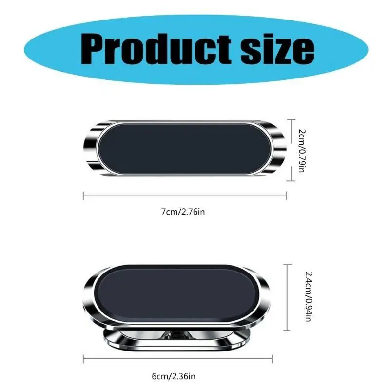 R53C حامل هاتف سيارة صغير متعدد الوظائف مع عقد مغناطيسي قوي ويد واحدة تعمل بين قوسين سيارة مغناطيسية صغيرة لتوفير المساحة