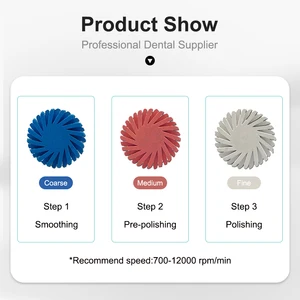 6 PCs/Set Dental Gummi -Politur Harzharzverbund Diamantsystem RA -Polierstangenrad Kit 14mm Spiralflex Gold Silber Tool 10 Hauptharzpolierscheibe - №4