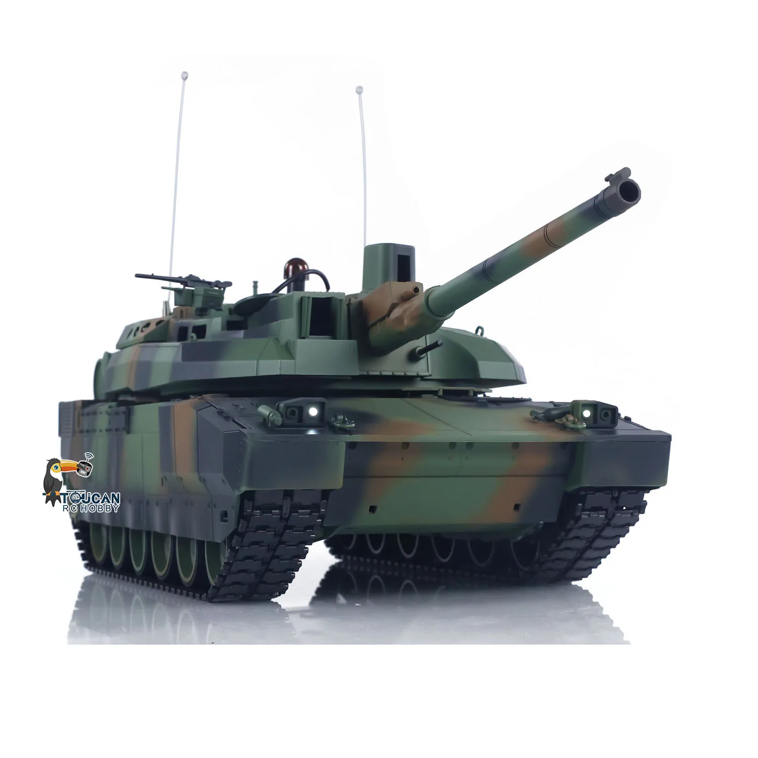 Spielzeug TD 1/16 RC Militär Modell H2408 Leclerc Kampfpanzer Metall Antriebsrad Straßenrad Getriebe Barrel Recoil Smoke Panzer Geschenk