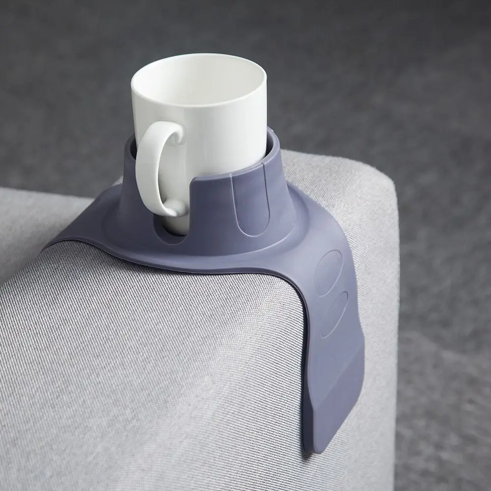 Easy To Use Silicone Couch Cup Holder Durable Portable Couch Coaster Flexible Convenient Drink Coaster Tray Home