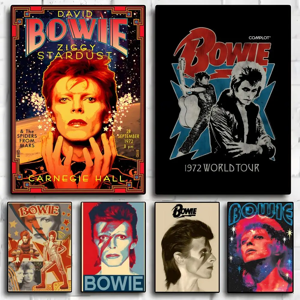 David Bowie COOL Painting Calligraphy Exhibition poster photo oil painting canvas synthetic fiber for living dining room