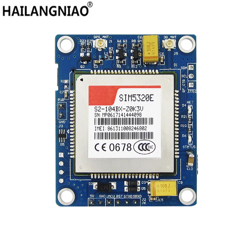 Módulo SIM5320E 3G GSM GPRS Módulos GPS para 51 STM32 AVR MCU