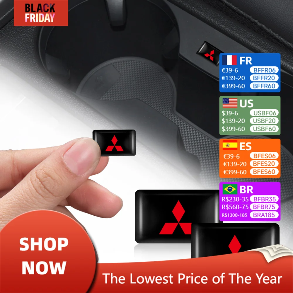 10 sztuk samoprzylepna odblaskowa naklejka 3D dla Mitsubishi Outlander L200 Lancer EX Asx Pajero Colt Galant RALLIART Delica akcesoria