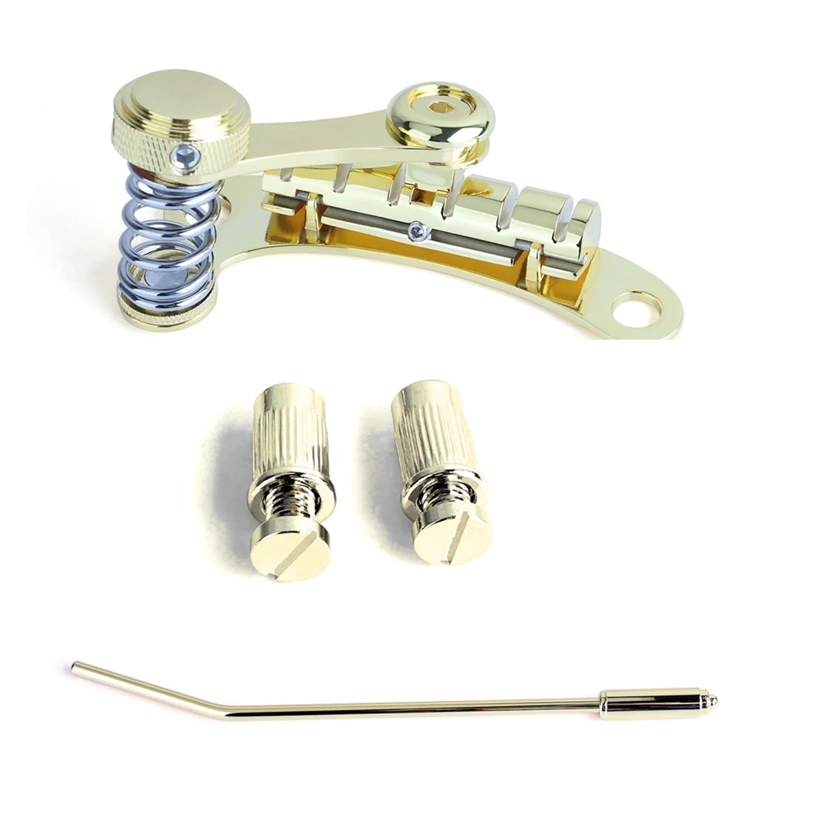 

Guitar Vibrato Tailpiece Tremolo, Flat Top Body Tremolo Unit Vibrato Bridge for LP SG Electric Guitars Gold