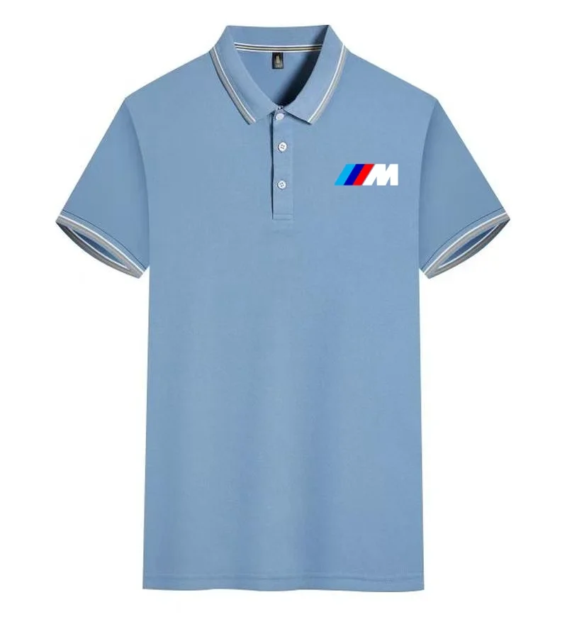 

BMW Motorcycle POLO Shirt Men's and Women's Summer Short Sleeve Heavy Locomotive Riding Lovers Racing Lapel Fashion T-Shirt