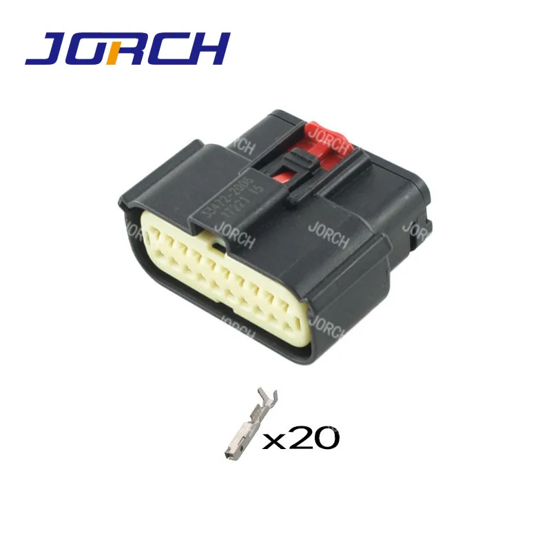 1sets 20pin molex automotive electrical wire male female plug connector 33482-2132 33472-2001 For Ford Mondeo EDGE