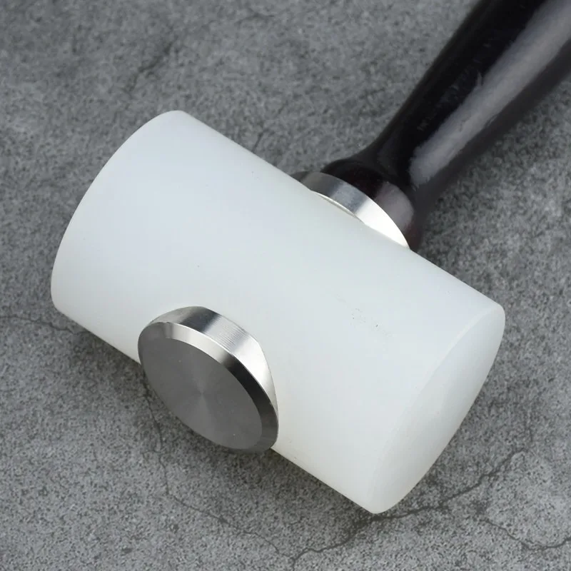 High Quality Leather Engraving Hammer Stainless Steel Metal Parts Cutting Plastic Head Hammer Handmade DIY Leather Tools