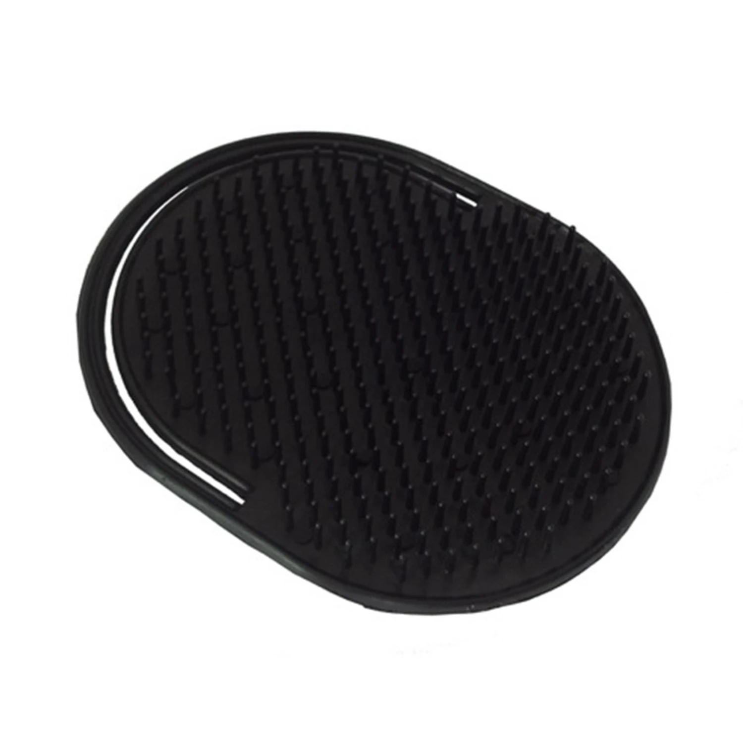 Men Palm Brush Finger Massage Comb Portable Hair  Shampoo  Pocket Comb Scalp Massager Brush for Home and Travel(Black)