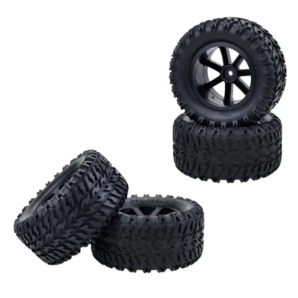 ZD Racing  1/10 RC 112mm Wheel Tires Rubber Tyre 12mm Hub Hex for 1:10 RC Car Short Course Monster Truck Truggy