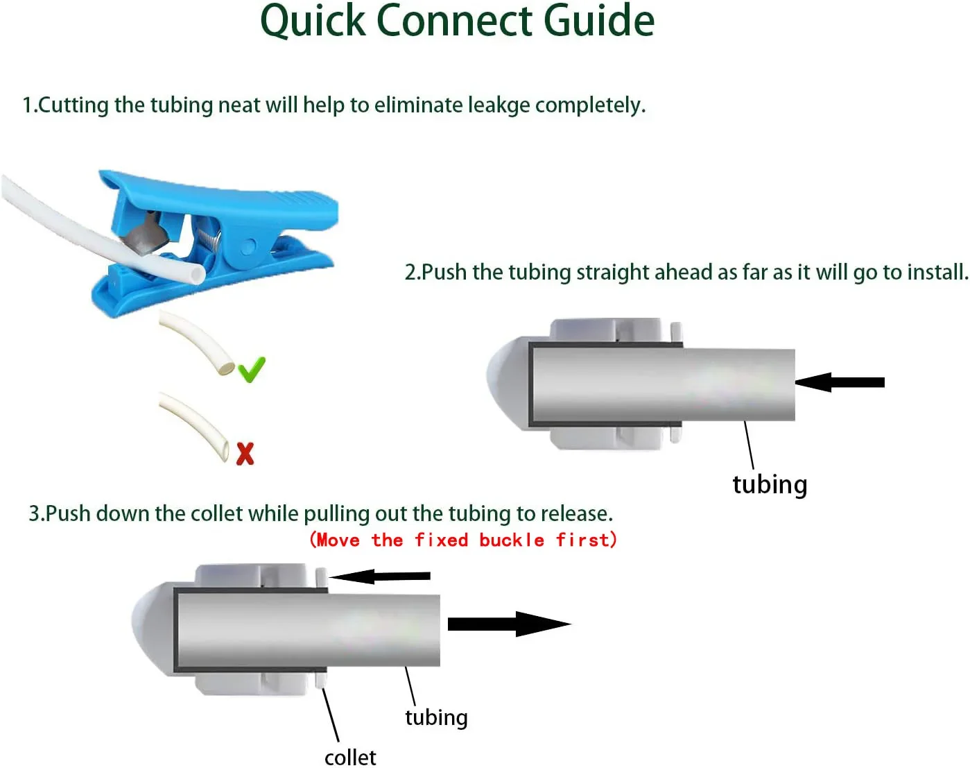 1/4" 3/8" średnica zewnętrzna Szybkozłączka Wciskana rurka wodna RO Prosty trójnik Kolanko Zestaw złączek do zaworu kulowego 10. 25 PAKIETÓW