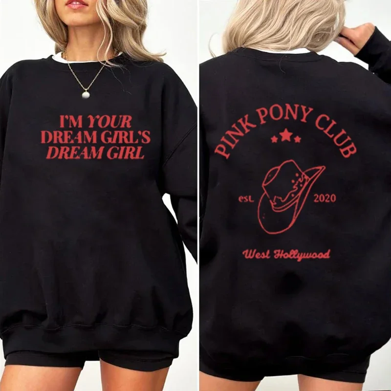 Eu sou o seu sonho da menina Sonho camisola para as Mulheres, Harajuku Pullover, Hip Hop Streetwear, Camisola extragrande