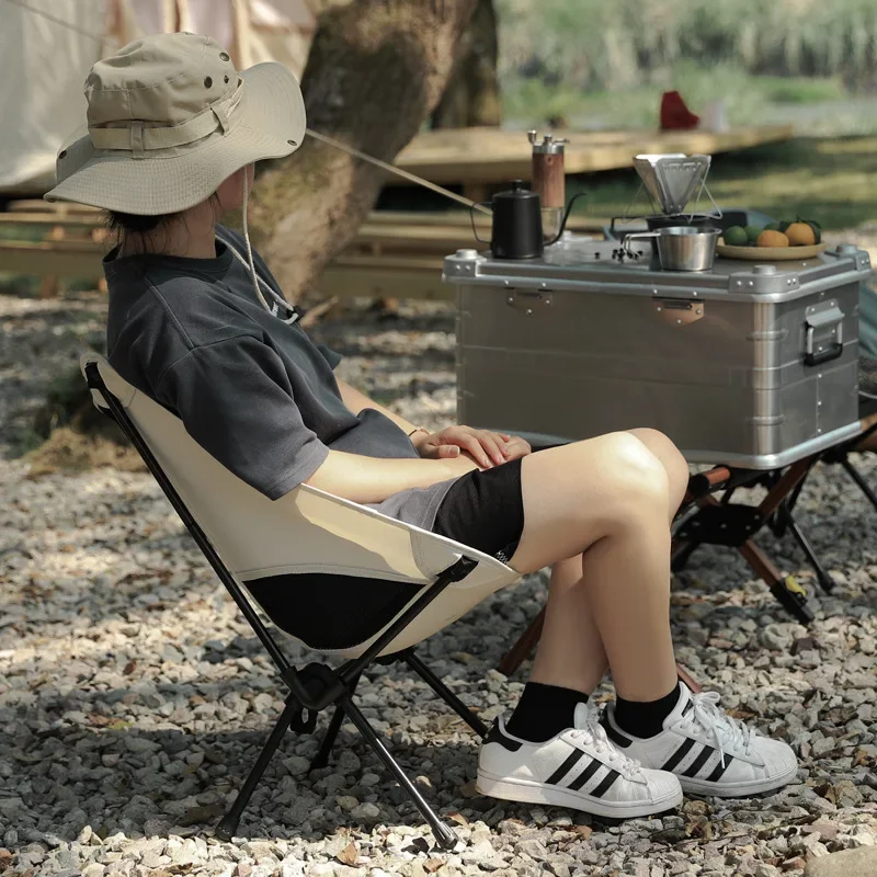 Chaise de camping pliante portable en plein air, tabouret de pied pliable pour la randonnée, chaises de pêche de pique-nique, outils de siège