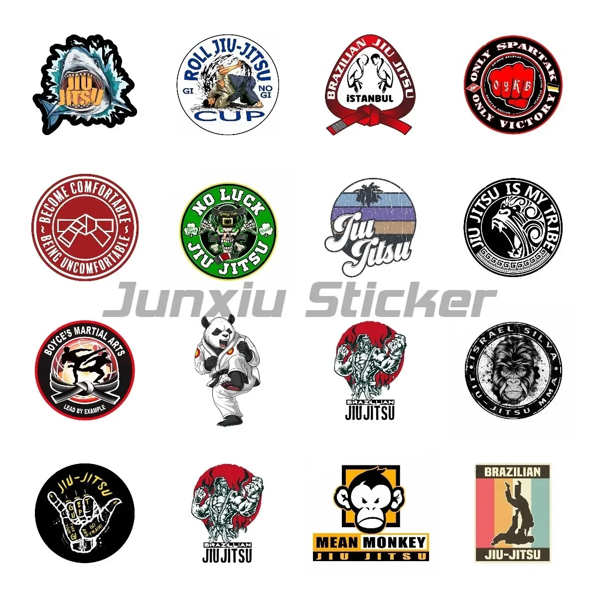 

Jiu Jitsu Car Sticker Decor Motorcycle SUV Trunk Guitar Laptop Vinyl PVC Decal Vinyl Self-adhesive Decal