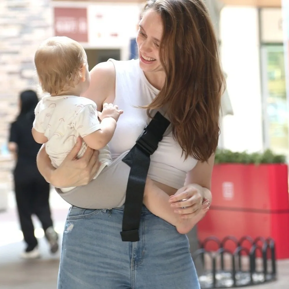 

Newborn Front Holding Baby Wrap Carrier Infant Kangaroo Bag Horizontal Holding Type Infant Backpacks Adjustable