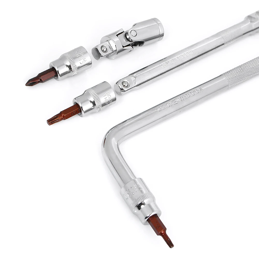 3 개/대 스크루 드라이버 비트 광장 3/8inch POZI 헤드 드라이브 소켓 렌치 PZ1 PZ2 PZ3 비트 S2 CRV 자동차 자동 손 수리 도구 어댑터