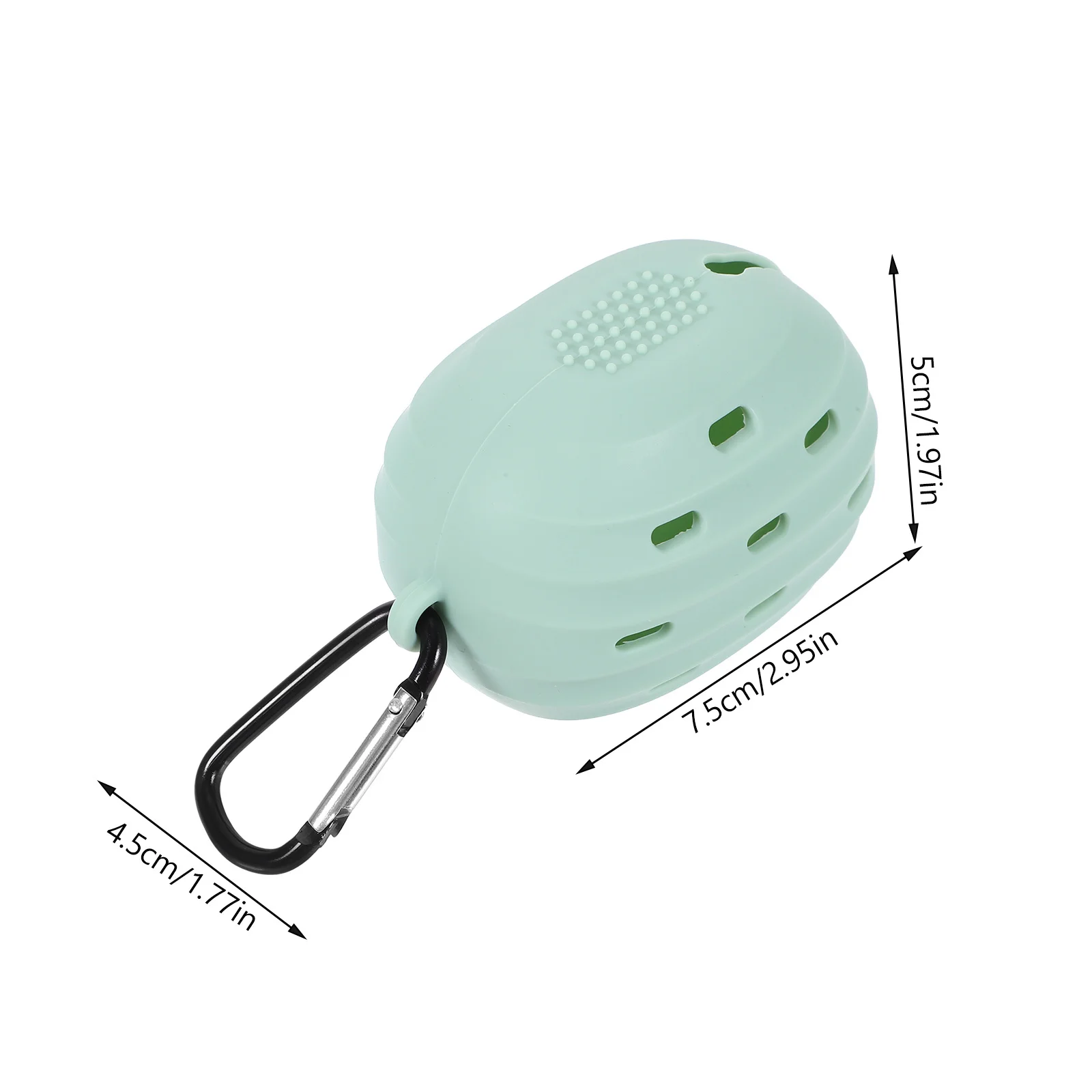 صندوق تخزين إسفنجة المكياج، مادة السيليكون المقاومة للتشوه، شكل عصري، لمسة نهائية ناعمة، بدون نتوءات، مثالية للسفر