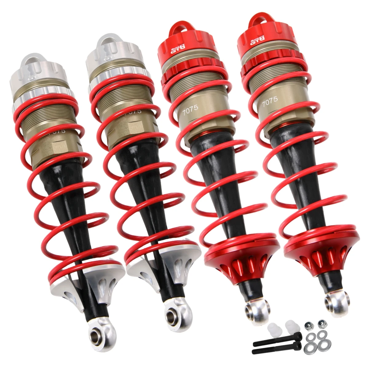 GTB CNC Aluminum 7075 Hard Anodized Front Rear Shock Absorber with Springs for 1/5 RC Car LOSI DBXL V1.0 MTXL