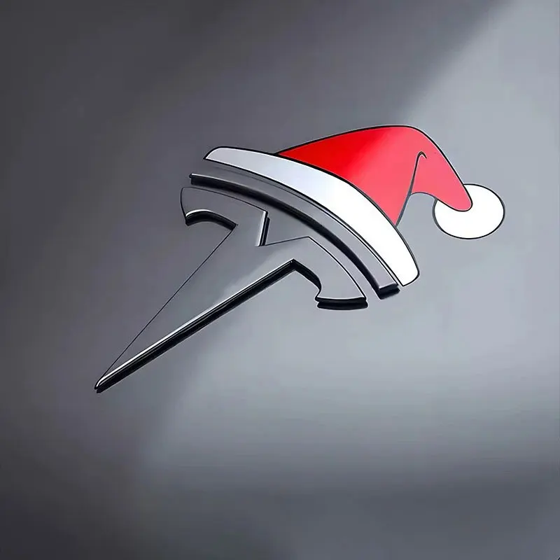 

Автомобильные креативные магнитные наклейки для Tesla model 3, рождественское украшение Санта-Клауса, аксессуары Tesla model 3, автомобильные аксессуары