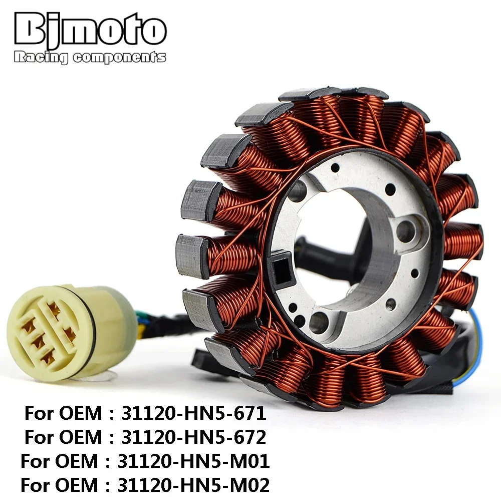 Motorcycle Stator Coil For Honda TRX350 FourTrax 350 ES / TRX350 A A Rancher 350 ES 31120-HN5-671 31120-HN5-672 31120-HN5-M01