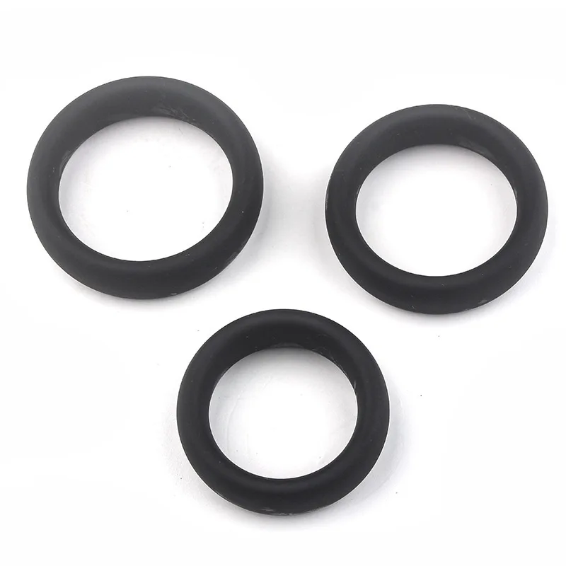 3 size 100% silicone cockring sex time lasting ring penis ring cockring for man sex toy