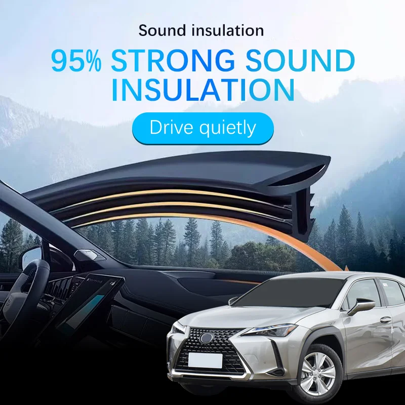 Car Central Control Dashboard Sealing Strips Soundproof Tape Car Interior Refit Accessorie For Lexus UX UX250H UX300h UX300e
