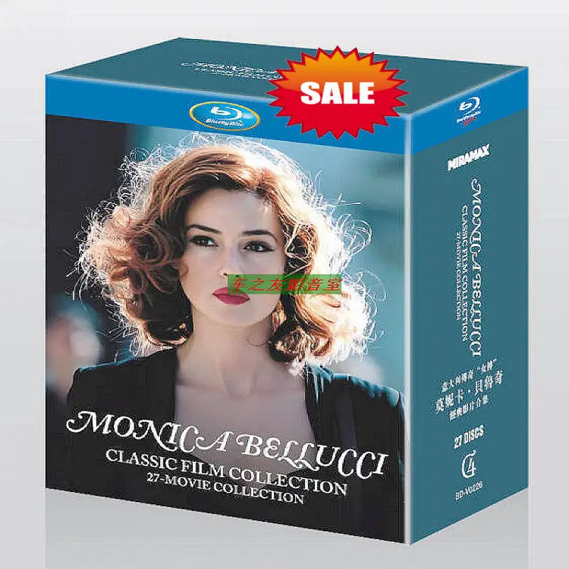 

Blu-ray Disc Set for Monica Bellucci Classic Movies Collection 27 Films HD Boxed Set with Chinese and English Subtitles