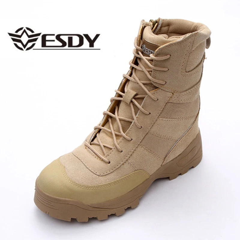 

2024 Winter Desert Boots Men's Wearable Breathable Combat Shoe Men Travel Tactical Boots Tactical Boot Size 38-45