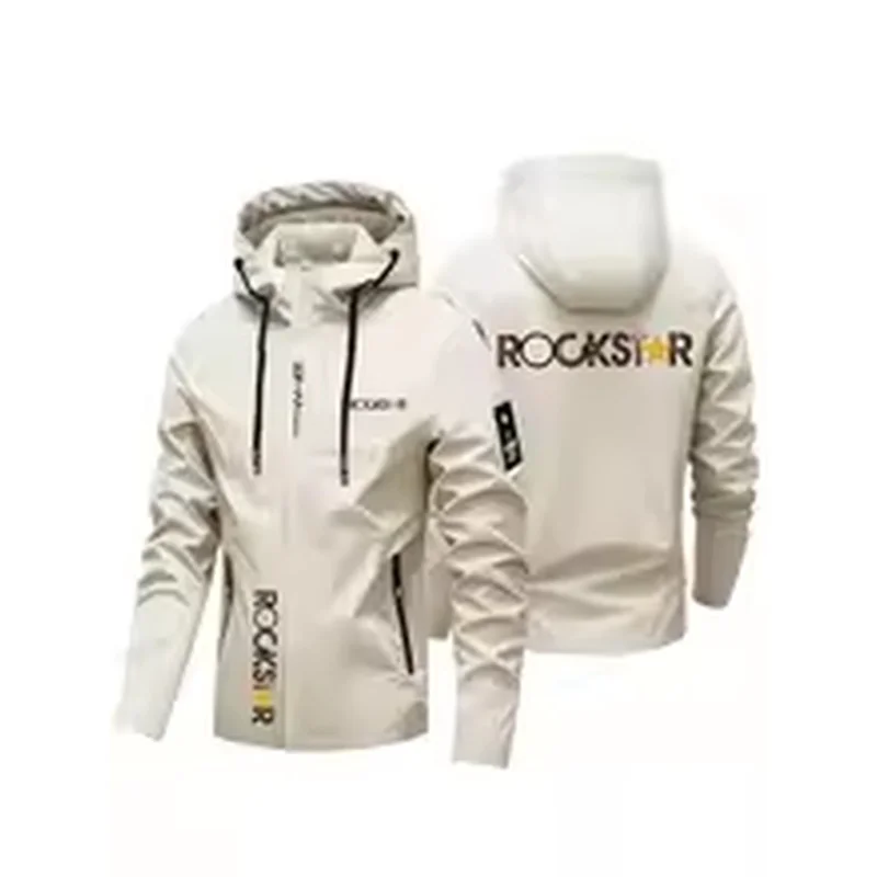 2027 New Autumn Men's Hooded Jacket, Outdoor Waterproof Sports Jacket, Printed Hoodie for Men